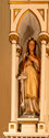 Image - Statue en plâtre polychrome de Ste.-Catherine de Sienne