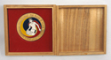 Image - Medallion in wood box gold colour 8th World Basketball Championship for Woman '79 Seoul, Korea