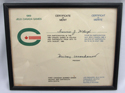 Image - Certificate of Merit - Framed 1969 Canada Games