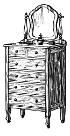 chiffonier, illustration. Pearson Scott Foresman, Wikimedia Commons
