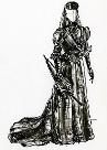 mourning dress, illustration. David Ring, Europeana Fashion, Wikimedia Commons