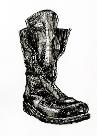 Boot. David Ring, Europeana Fashion, Wikimedia Commons https://commons.wikimedia.org/wiki/File:Boots_(drawing).jpg