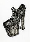 chaussure à plate-forme, illustration. David Ring, Europeana Fashion, Wikimedia Commons