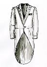 cutaway coat, illustration. David Ring, Europeana Fashion, Wikimedia Commons