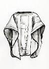poncho, illustration. David Ring, Europeana Fashion, Wikimedia Commons