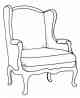 wing chair. Parks Canada Descriptive and Visual Dictionary of Objects