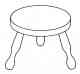 milking stool. Parks Canada Descriptive and Visual Dictionary of Objects