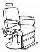 barber's chair, illustration. Parks Canada Descriptive and Visual Dictionary of Objects