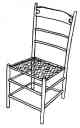 chair, illustration. Parks Canada Descriptive and Visual Dictionary of Objects