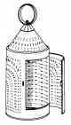 candle lantern, illustration. Parks Canada Descriptive and Visual Dictionary of Objects