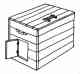 coal bin, illustration. Parks Canada Descriptive and Visual Dictionary of Objects