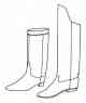 wellington boot, illustration. Parks Canada Descriptive and Visual Dictionary of Objects
