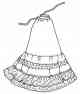 petticoat, illustration. Parks Canada Descriptive and Visual Dictionary of Objects