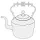 teakettle, illustration. Parks Canada Descriptive and Visual Dictionary of Objects