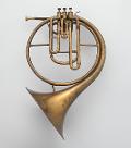 brass instrument, French horn, photograph. Metropolitan Museum of Art, Crosby Brown Collection