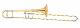 brass instrument, slide trombone, photograph. Yamaha Corporation, CC BY-SA 4.0 <https://creativecommons.org/licenses/by-sa/4.0>, via Wikimedia Commons