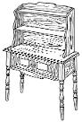 kitchen dresser, illustration. Pearson Scott Foresman, Wikimedia Commons