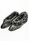 slipper, illustration. David Ring, Europeana Fashion, Wikimedia Commons