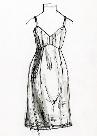 slip, knee length with straight skirt, illustration. David Ring, Europeana Fashion, Wikimedia Commons