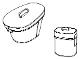 hatbox, view of two types, illustration. Parks Canada Descriptive and Visual Dictionary of Objects