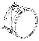 gourde, en forme de tambour, illustration. Dictionnaire descriptif et visuel d’objets de Parcs Canada