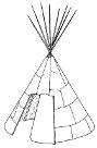 tipi, illustration. Parks Canada Descriptive and Visual Dictionary of Objects